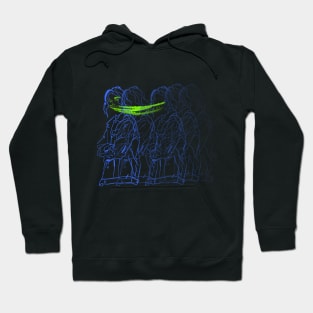 Neon silence Hoodie